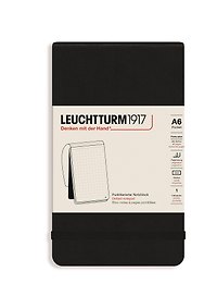Записная книжка «Portrait Pocket» А6, 92 листа в точку, черный, Leuchtturm1917