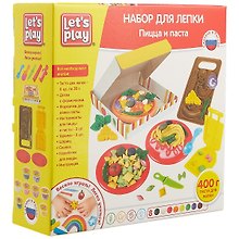 Набор для лепки ТМ Let`s play/Лэтс плэй Пицца и паста, 25см 36737