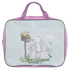 Папка для тетрадей «Cute Bunny» А4, ткань, на молнии, schoolФОРМАТ