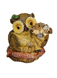 Копилка Сова Богатство 13см (390-829)