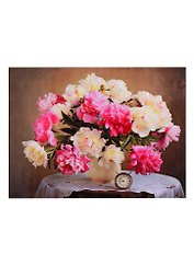 Алмазная мозаика Нежный букетик (FS001) (30х40см) (блест.) (c подрамн.) (с полн. заполн.) (32цв.) (Рыжий Кот) (6+) (коробка)