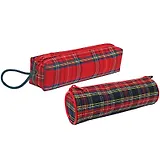 Пенал-тубус мягкий, ручка-петля, ткань цветная, ассорти, Канцбург