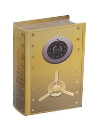 Шкатулка-книга сейф МДФ Золотой сейф (39506) (17х11х5)