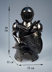 Подставка для бутылок Рыцарь (17х14,5х31,5) (691813)