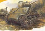 Модель, сборная, Dragon, Танк, M4A3 105mm, HVSS, 1:72