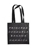 Сумка-шоппер. Friends. Princess Consuela Banana-Hammock (черная, 38х42 см, длина ручек 58 см) - 0