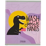 Тетрадь в клетку Listoff, "День Dino", 96 листов, в ассортименте