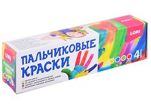 Пальчиковые краски 4 цвета по 40 мл, Lori