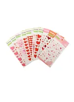 Наклейки объемные Нежные сердечки (2-141/03) (10 видов) (упаковка)