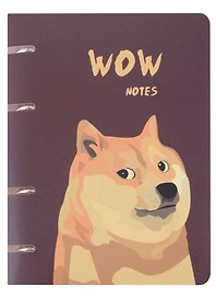 Тетрадь на кольцах «WOW!» 100 листов в клетку, А5, сменный блок - Listoff