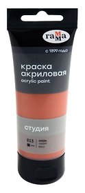 Краска акриловая художественная "Студия" медь, 75мл, пласт.туба, ГАММА