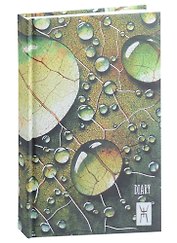 Ежедневник недат. А5 128л "Drops" 7БЦ, обл.поролон, лам.soft touch, тисн.сер.и зол.фольгой, офсет