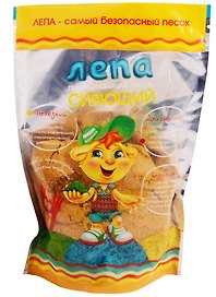 Песок Лепа Сияние серебра (Дой-пак) (00-00000687) (0,5 кг) (3+) (упаковка)