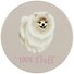 Подставка под кружку Шпиц 100% fluff (керамика) (11 см) (ПВХ бокс) (12-07671-N9) - 0