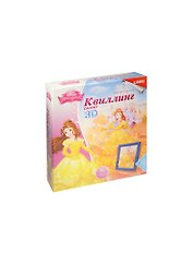 Квд-003 Квиллинг Панно 3D Бэлль (+рамка) (LORI) (набор д/творч.) (8+)