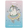 Чехол для карточек Unicorn ballerina фиолетовый градиент (ДК2018-139)
