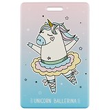 Чехол для карточек Unicorn ballerina фиолетовый градиент (ДК2018-139)