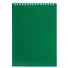 Блокнот А5 80л кл. "VELVET" зеленый, пласт.обл, спираль - 0