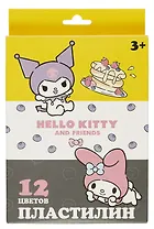 Пластилин 12цв 240гр "Hello Kitty&friends" к/к, стек