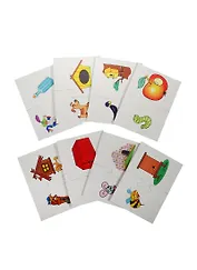 НИ Кто в домике живет (00131) (карточки пазлы 8 пар) (обуч. серия) (Половинки) (3+) (коробка)