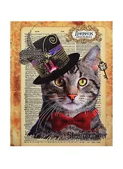 Дневник шк. "КОТ В ШЛЯПЕ" интегр.обл., конгрев, выб.УФ-лак, универс.шпаргалка, Феникс