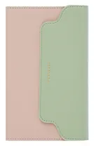 Ежедневник недат. А6+ 120л "Плезир" беж. и зеленый, кожзам, тв.переплет, тисн.фольгой, закругл.углы, офсет, справ.мат-лы, ляссе, инд.уп