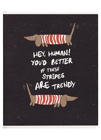 Тетрадь общая «Hey human. Таксы», 48 листов в клетку, A5 - Be Smart