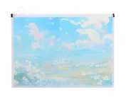 Папка А4 на молнии "Believe in magic", с расширением, сыпуч.блестки, ассорти