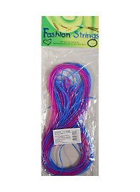 Трубочки для плетения, сине-сиреневые, 1 м, 20 штук, Fashion Strings
