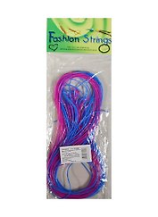 Трубочки для плетения, сине-сиреневые, 1 м, 20 штук, Fashion Strings