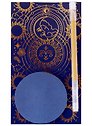 Блок бумаги самоклеящийся 70*70 "Sun and moon" 50л, золото, гел.ручка