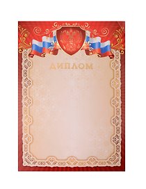 Диплом с государственной символикой А4, тиснение фольгой, КВАДРА Print