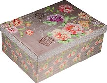 Коробка подарочная "Цветочное послание" 19*13,5*8см