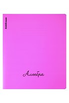 Тетрадь 48л кл. ТЕМА "Neon. Алгебра"  пласт.обл., ассорти, ErichKrause