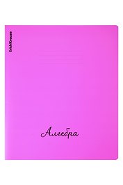 Тетрадь 48л кл. ТЕМА "Neon. Алгебра"  пласт.обл., ассорти, ErichKrause