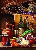 Книга для записи кул.рецептов А4 50л "АПЕРИТИВ" подарочная, 10 тематич.разделителей, гребень, глянц.ламинация, тиснение фольгой, блок для записей на магнит.креплении, Феникс
