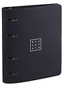 Тетрадь на кольцах «Black. Чёрный» 120 листов в клетку, А5, сменный блок - Infolio