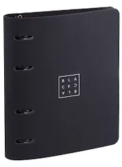 Тетрадь на кольцах в клетку InFolio, Black, 120 листов