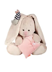 Мягкая игрушка Зайка Ми  с подушкой и месяцем (15 см) (SidX - 165)