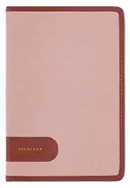 Ежедневник недат. А5 160л "Пике" пепельно-коралловый, кожзам, тв.переплет, аппликация из иск.кожи, тисн.фольгой, обстрочка, офсет, справ.мат-лы, 2 ляссе, инд.уп