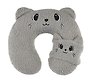 Подушка на шею с маской «Котик», (30х30 см)