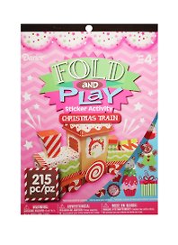 Альбом д/творч. Fold and Play Паровозик (1079596) (3 л.) (215 дет.) (3 стр. накл.) (4+)