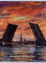 Тетрадь А4 48л кл. "Питерская романтика" скрепка, мел.картон, выб.лак, мат.ламинация