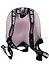 Рюкзак молодежный "Розовый с пушком", экокожа гологр. - 1