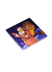 Салфетки (20шт/уп) Дед мороз с мешком и мишкой (НГ) (11-01662-L25)