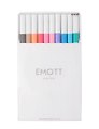 Линеры 10цв "EMOTT. Soft Pastel Color" 0,4мм, пласт.уп., UNI