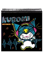 Скетчбук 190*190 48л "Куроми", жесткая подложка, гребень, блок 90г/м2