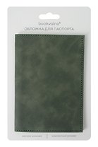 Обложка для паспорта (темно-зеленая) (софт тач) (12-BLUEDOT-202510-A1-030)