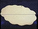 Доска для росписи Облако деревянная (AH6220001) (20х30см) (горизонтальная)