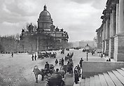 Открытка с видами (СПб) ч/б Исаакиевский собор